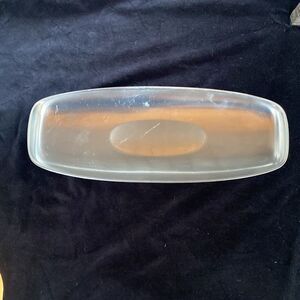 MCM ALESSI ITALY 18-8  STAINLESS STEEL #4018 SLEEK ASPARAGUS SERVING DISH 14"